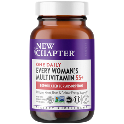 Every Woman's One Daily Multivitamin for Women 55+ - Whole-Food Complex (24 Vegetarian Tablets)
