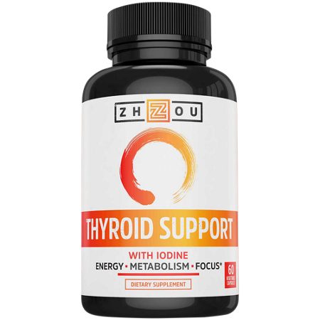 Zhou Nutrition Thyroid Support Vegetarian Capsules 150mcg front
