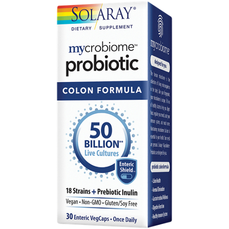 Solaray Mycrobiome Probiotic Colon Formula 50 Billion CFU capsules view 5