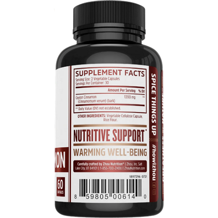 Ceylon Cinnamon Vegetarian Capsules alternate view 3