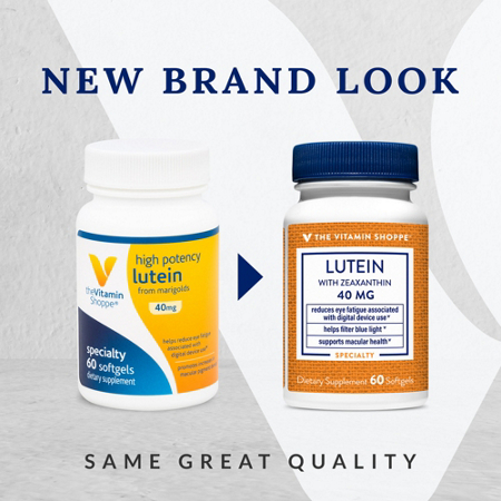 The Vitamin Shoppe Lutein with Zeaxanthin 40 MG softgels view 2