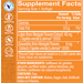 Supplement Facts label for Lutein with Zeaxanthin 40 MG
