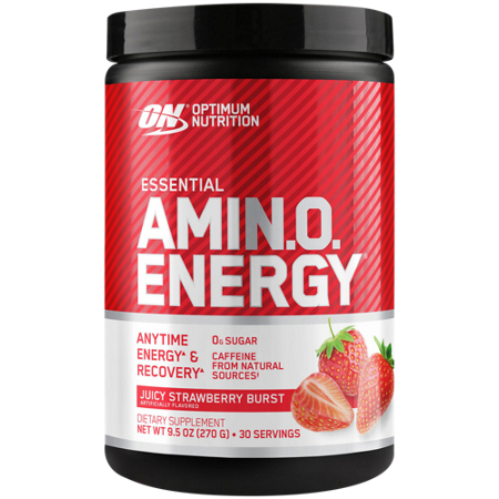 Optimum Nutrition Essential Amino Energy Juicy Strawberry Burst container front