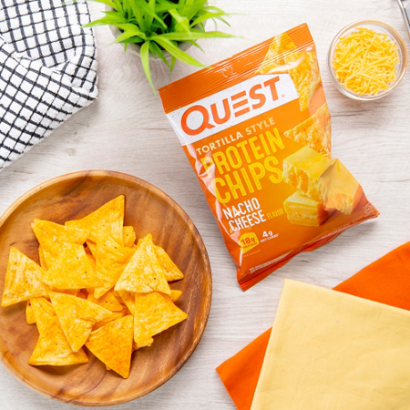 Quest Tortilla Style Protein Chips Nacho Cheese alternate view 2
