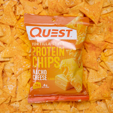 Quest Tortilla Style Protein Chips Nacho Cheese bag view 5