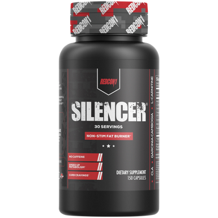 Redcon1 Silencer Non-Stim Fat Burner capsules front