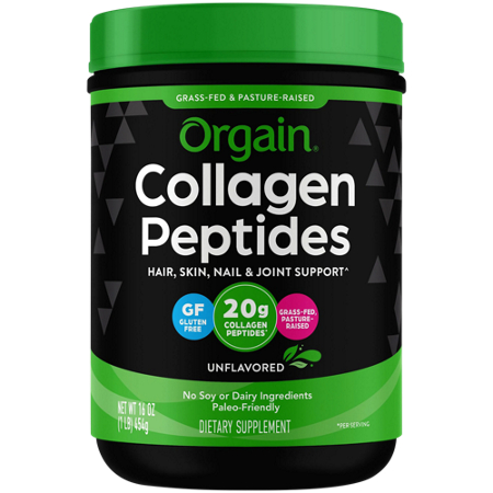 Orgain Collagen Peptides Powder container front
