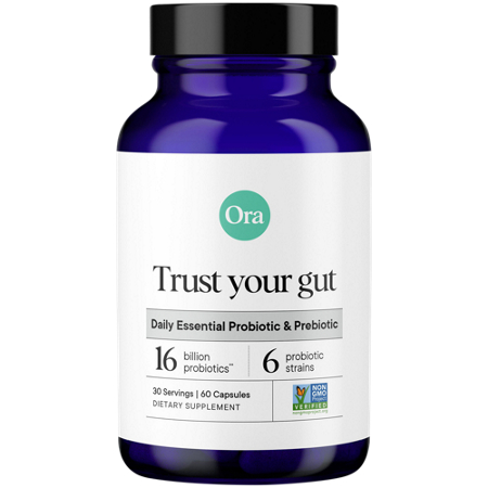 Ora Organic Trust Your Gut capsules bottle front