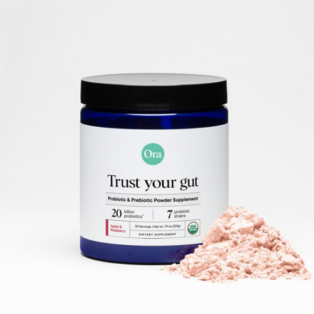Ora Organic Trust Your Gut Probiotic Prebiotic Powder Apple Raspberry view 5