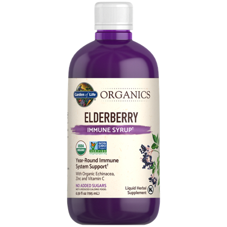 Garden of Life Organics Elderberry Immune Syrup bottle view 4