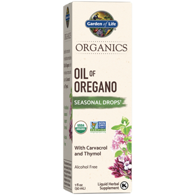 Garden of Life Organics Oil of Oregano - Seasonal Drops with Carvacrol & Thymol (1 Fluid Ounces)