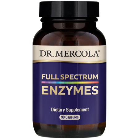 Dr Mercola Full Spectrum Digestive Enzymes bottle front