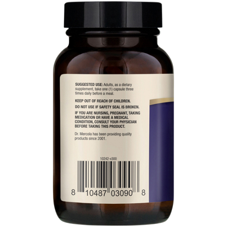 Mercola Full Spectrum Digestive Enzymes bottle view 4