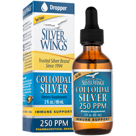 Natural Path Silver Wings Colloidal Silver 250 PPM bottle front