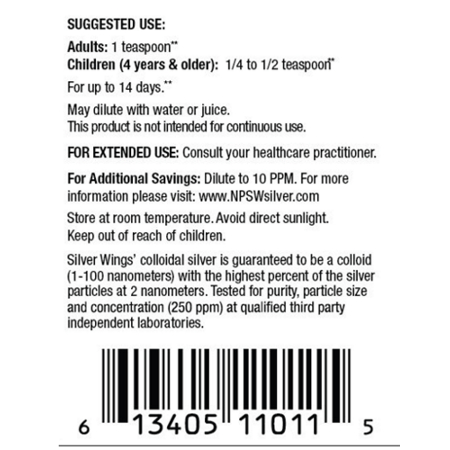 Colloidal Silver Immune Support Directions, 2 fl oz