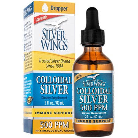 Natural Path Silver Wings Colloidal Silver Immune Support bottle front