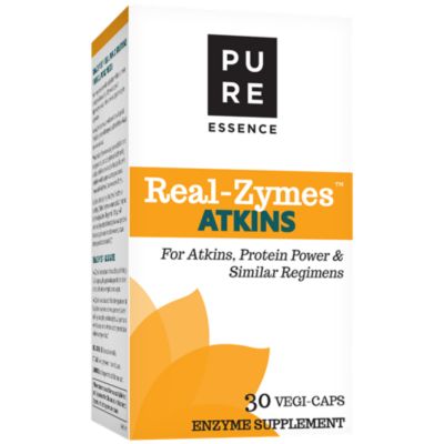 RealZymes™ ATKINS Diet Digestive Enzymes Supplement with Probiotics for Better Digestion Natural Support for Relief of Bloating, Gas, Belching, Diarrhea, Consti 