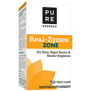 RealZymes™ ZONE Diet Digestive Enzymes Supplement with Probiotics for Better Digestion Natural Support for Relief of Bloating, Gas, Belching, Diarrhea, Constipa 