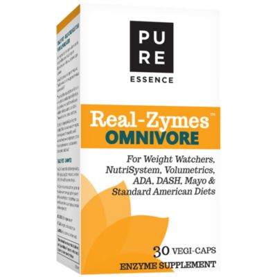 RealZymes™ OMNIVORE Diet Digestive Enzymes Supplement with Probiotics for Better Digestion Natural Support for Relief of Bloating, Gas, Belching, Diarrhea, Cons 