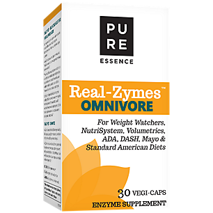 RealZymes™ OMNIVORE Diet Digestive Enzymes Supplement with Probiotics for Better Digestion Natural Support for Relief of Bloating, Gas, Belching, Diarrhea, Cons 