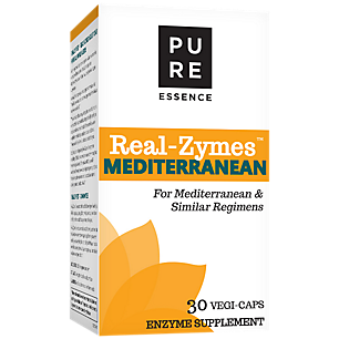 RealZymes™ Mediterranean Diet Digestive Enzymes Supplement with Probiotics for Better Digestion Natural Support for Relief of Bloating, Gas, Belching, Diarrhea, 