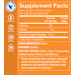 Supplement Facts label for Collagen Peptides Grass-Fed Powder Unflavored