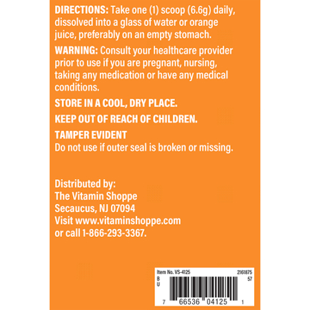 Directions for The Vitamin Shoppe Collagen Peptides Grass-Fed Powder