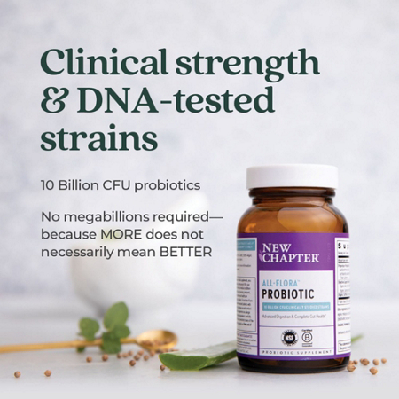 New Chapter Probiotic All-Flora Whole-Food Live Probiotics bottle view 6