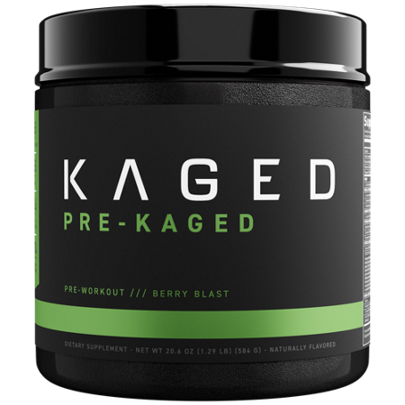 KAGED Pre-Kaged Pre-Workout Berry Blast container front