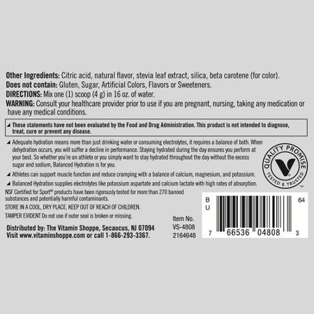 Directions for True Athlete Balanced Hydration Powder Lemon Lime