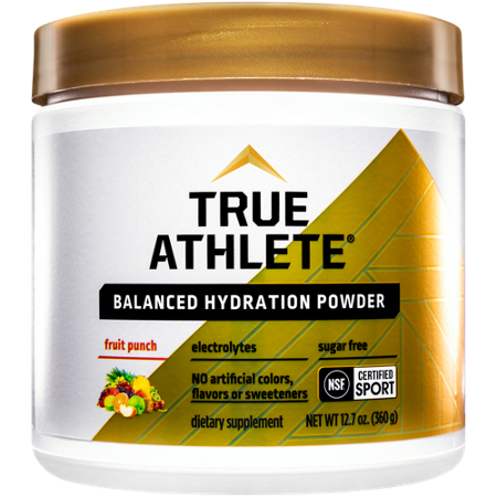 True Athlete Balanced Hydration Powder 12 oz front