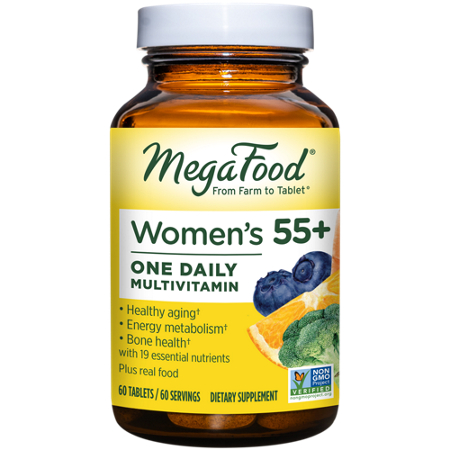 Megafood Multivitamin for Women 55 plus tablets front