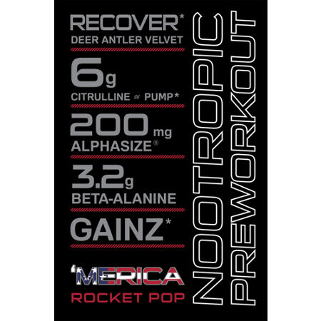 Bucked Up Woke AF High-Stimulant Pre-Workout Rocket Pop view 5
