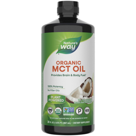 Natures Way Organic MCT Oil bottle front