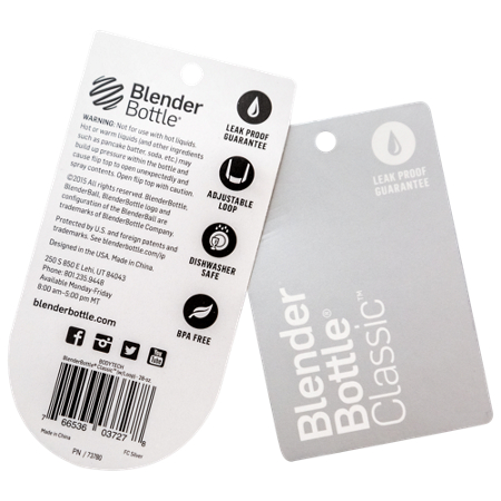 BodyTech Classic Shaker Bottle with Wire Whisk BlenderBall Blue view 3