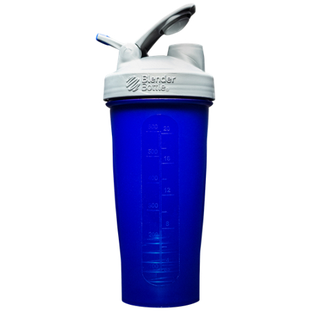 BodyTech Classic Shaker Bottle with Wire Whisk BlenderBall Blue view 4