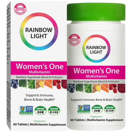 Rainbow Light Women's One Multivitamin tablets front