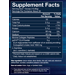Supplement Facts label for BodyTech CLA Carnitine Collagen Powder Blue Ice Pop