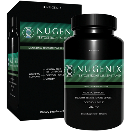 Nugenix Testosterone Multivitamin tablets bottle front