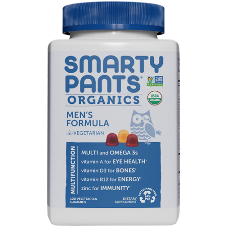 Smarty Pants Men Complete Organic Gummy Multivitamin bottle front