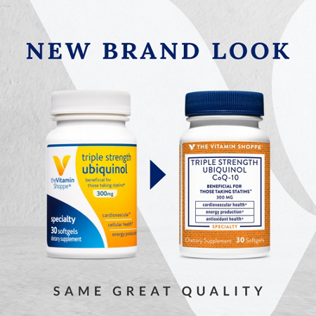 The Vitamin Shoppe Ubiquinol CoQ-10 300 MG softgels view 2