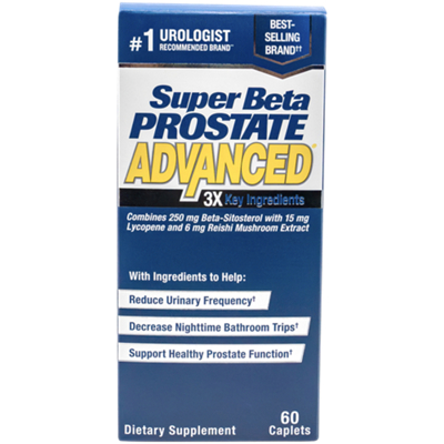 Super Beta Prostate Advanced - Prostate Support Complex with Beta-Sitosterol (60 Caplets)