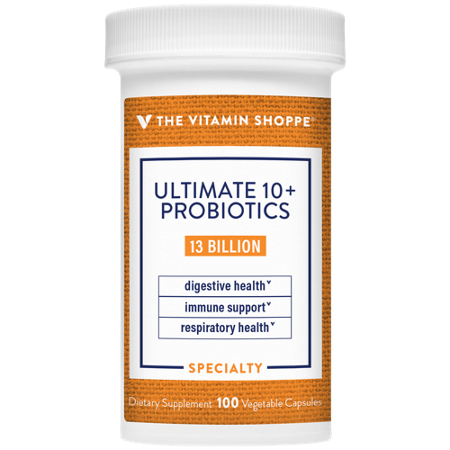 The Vitamin Shoppe Ultimate 10+ Probiotics 13 Billion capsules front