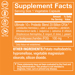 Supplement Facts label for Ultimate 10+ Probiotic 20 Billion CFUs