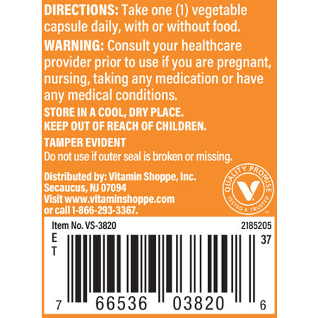 Directions for The Vitamin Shoppe Ultimate 10+ Probiotic 30 Billion CFUs