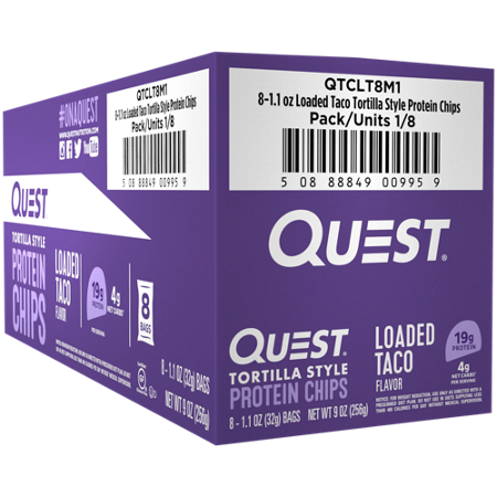 Quest Tortilla Style Protein Chips Loaded Taco box view 7