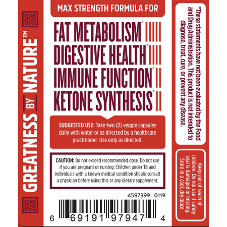 Berberine with Oregon Grape Supports Fat Metabolism label