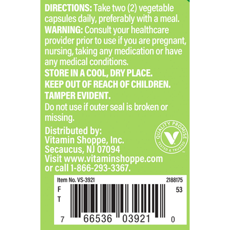 Directions for The Vitamin Shoppe Lions Mane Nootropic Mushroom Formula 1000 MG