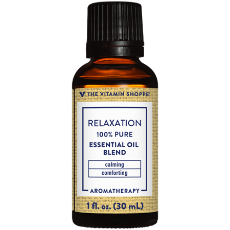 The Vitamin Shoppe Relaxation Essential Oil Blend bottle front