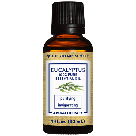 The Vitamin Shoppe Eucalyptus Essential Oil bottle front
